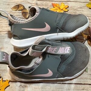 Nike Kids Sneakers - Gray with Pink Accents